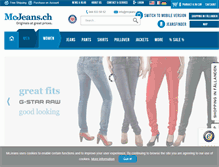 Tablet Screenshot of mcjeans.ch